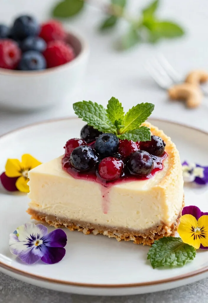 14 Creamy Gluten Free Dairy Free Dessert Recipes Sweet and Allergy Friendly - 1. Dreamy Vegan Cheesecake 1
