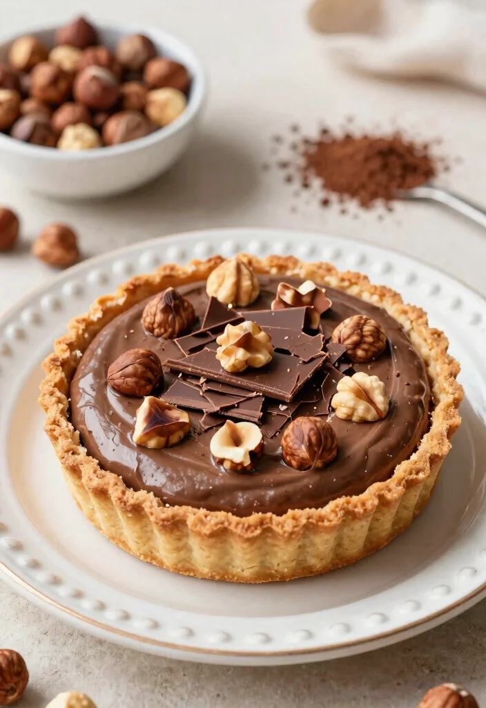 14 Creamy Gluten Free Dairy Free Dessert Recipes Sweet and Allergy Friendly - 13. Vegan Nutella Tart 1