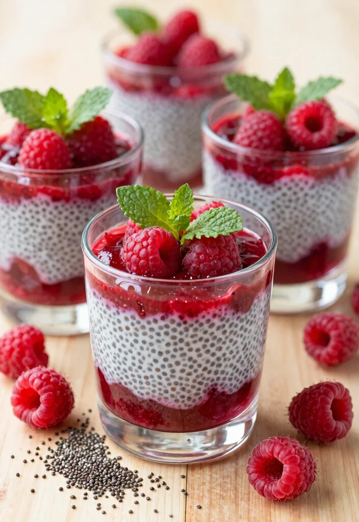 14 Creamy Gluten Free Dairy Free Dessert Recipes Sweet and Allergy Friendly - 6. Raspberry Chia Seed Pudding 1