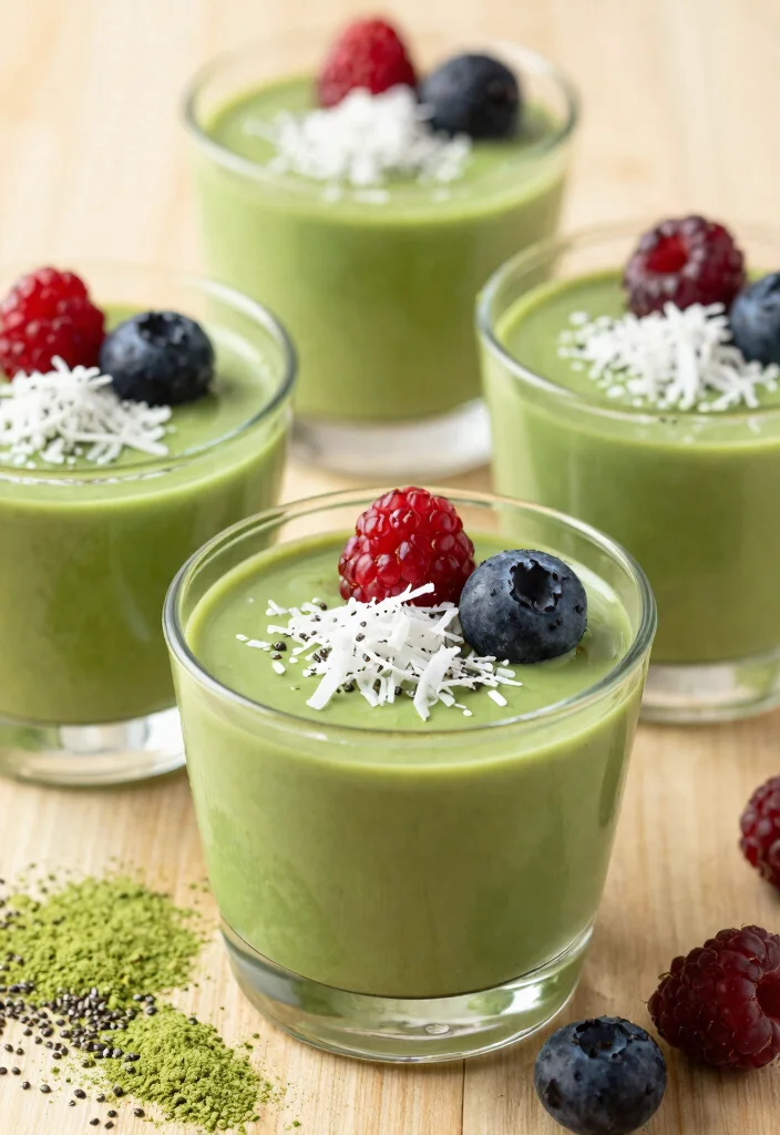 14 Creamy Gluten Free Dairy Free Dessert Recipes Sweet and Allergy Friendly - 8. Matcha Coconut Pudding 1
