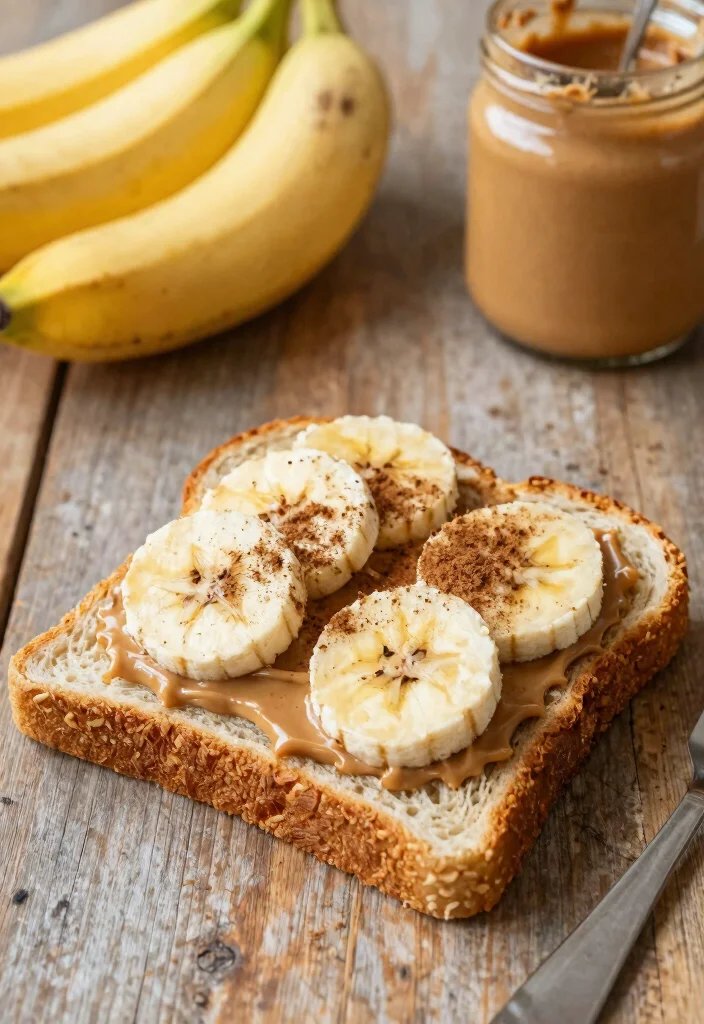15 Easy Gluten Free Breakfast Ideas Quick Filling and Low Carb - 10. Nut Butter Banana Toast 1