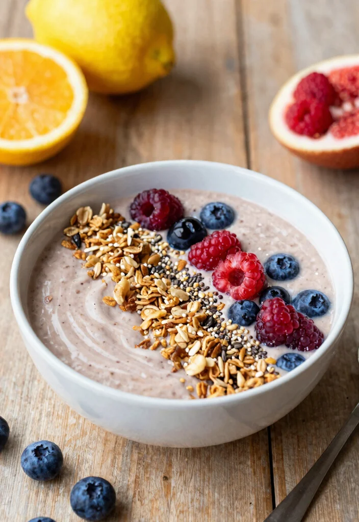 15 Easy Gluten Free Breakfast Ideas Quick Filling and Low Carb - 9. Smoothie Bowl 1