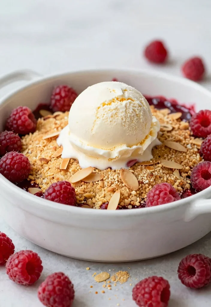 15 Easy Gluten Free Desserts Recipes Anyone Can Make at Home - 10. Raspberry Almond Crumble 1
