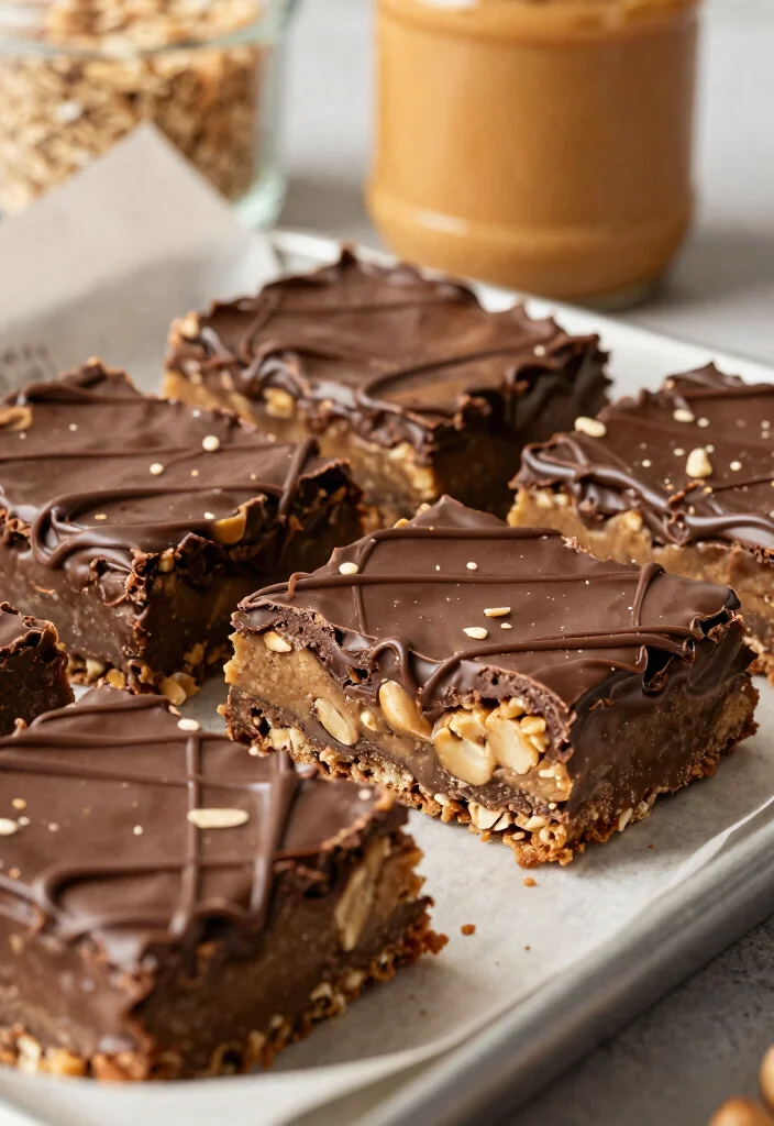 15 Easy Gluten Free Desserts Recipes Anyone Can Make at Home - 5. No-Bake Chocolate Peanut Butter Bars 1