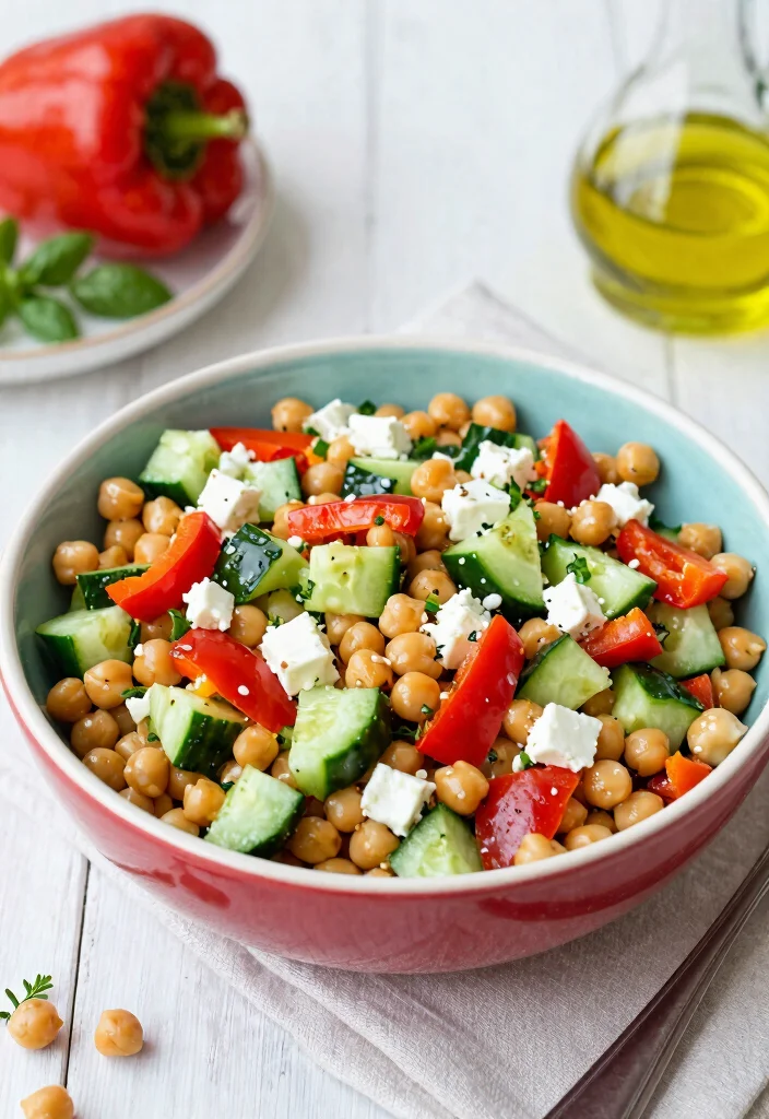 15 Easy Gluten Free Dinner Recipes the Whole Family Will Love - 10. Mediterranean Chickpea Salad 1