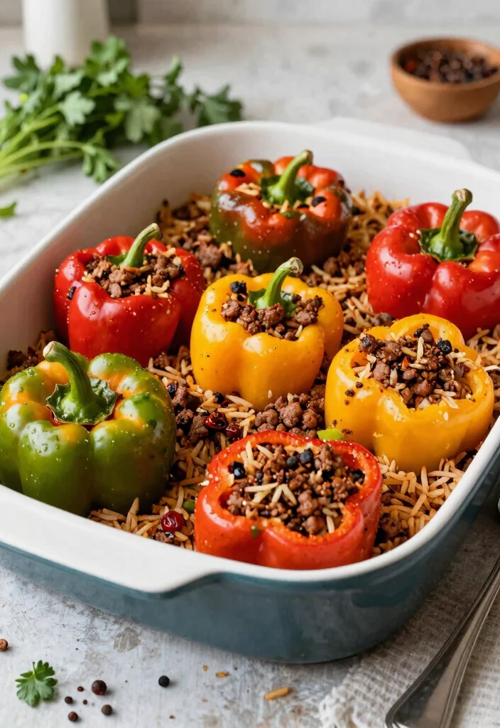 15 Easy Gluten Free Dinner Recipes the Whole Family Will Love - 12. Stuffed Bell Peppers 1
