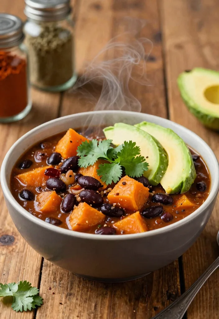 15 Easy Gluten Free Dinner Recipes the Whole Family Will Love - 7. Sweet Potato and Black Bean Chili 1