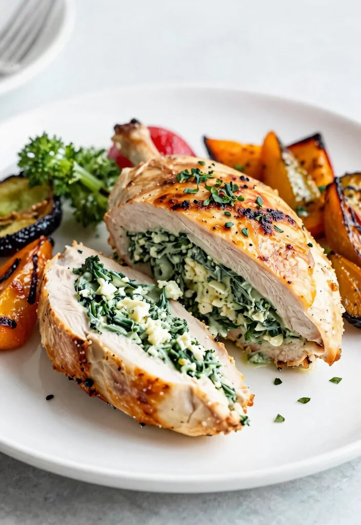 15 Easy Gluten Free Dinner Recipes the Whole Family Will Love - 8. Spinach and Feta Stuffed Chicken Breast 1