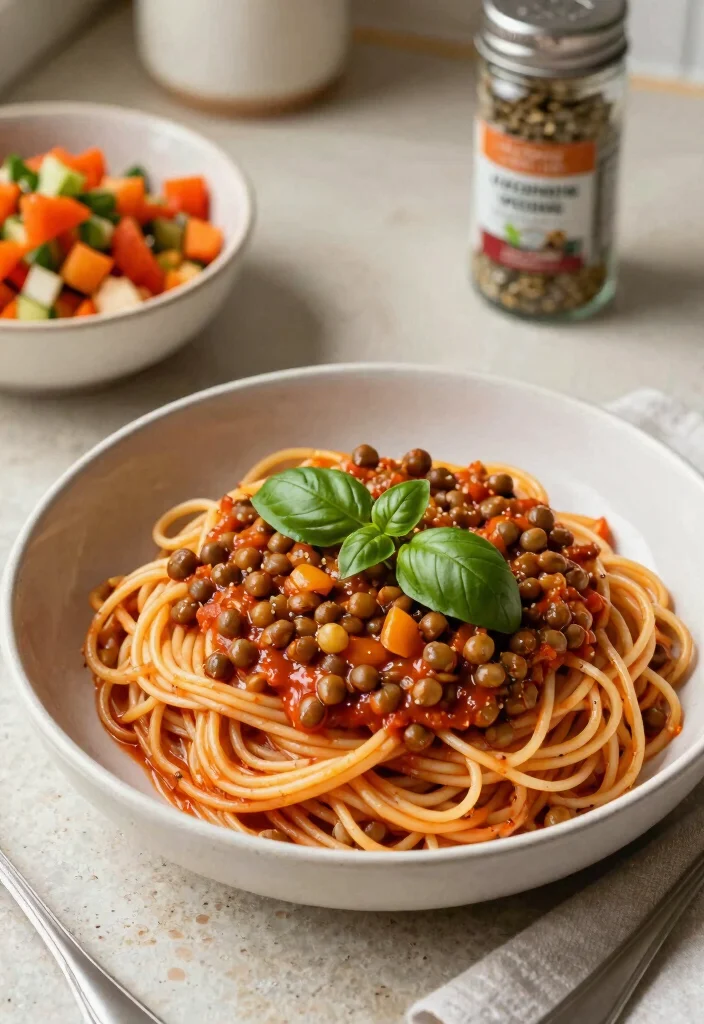 15 Easy Gluten Free Pasta Recipes for Quick and Satisfying Dinners - 12. Vegan Lentil Bolognese Pasta 1