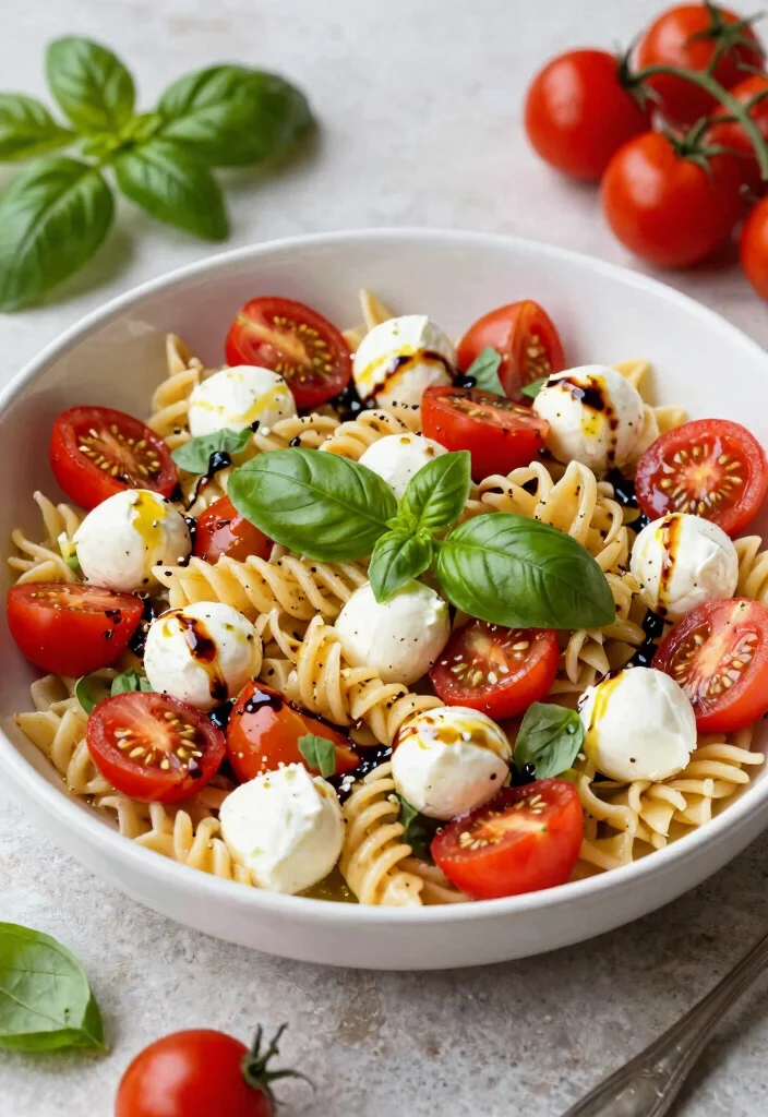 15 Easy Gluten Free Pasta Recipes for Quick and Satisfying Dinners - 13. Caprese Pasta Salad 1