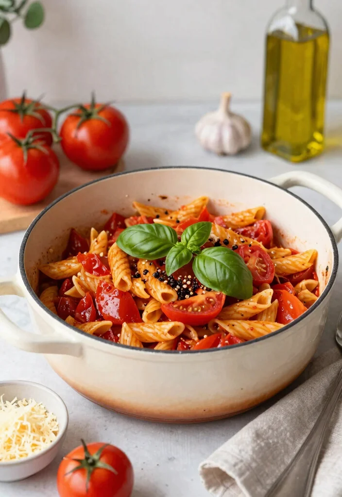 15 Easy Gluten Free Pasta Recipes for Quick and Satisfying Dinners - 3. One-Pot Tomato Basil Gluten Free Pasta 1