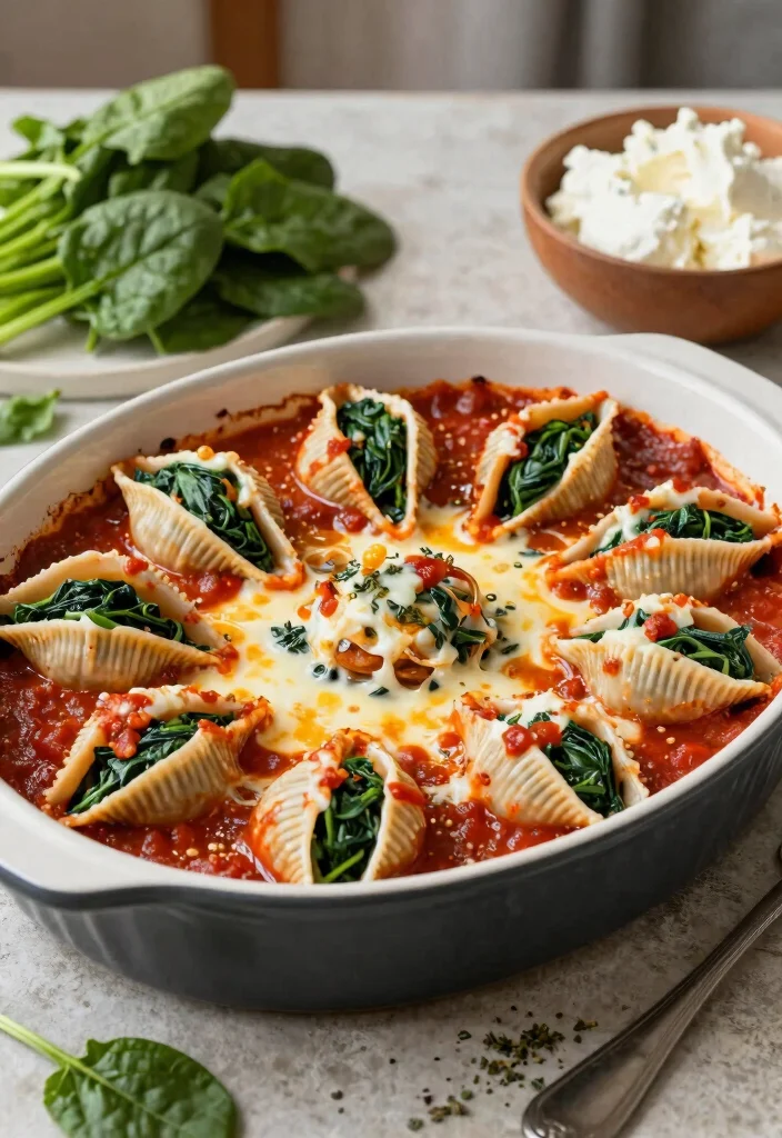 15 Easy Gluten Free Pasta Recipes for Quick and Satisfying Dinners - 5. Spinach and Ricotta Stuffed Shells 1