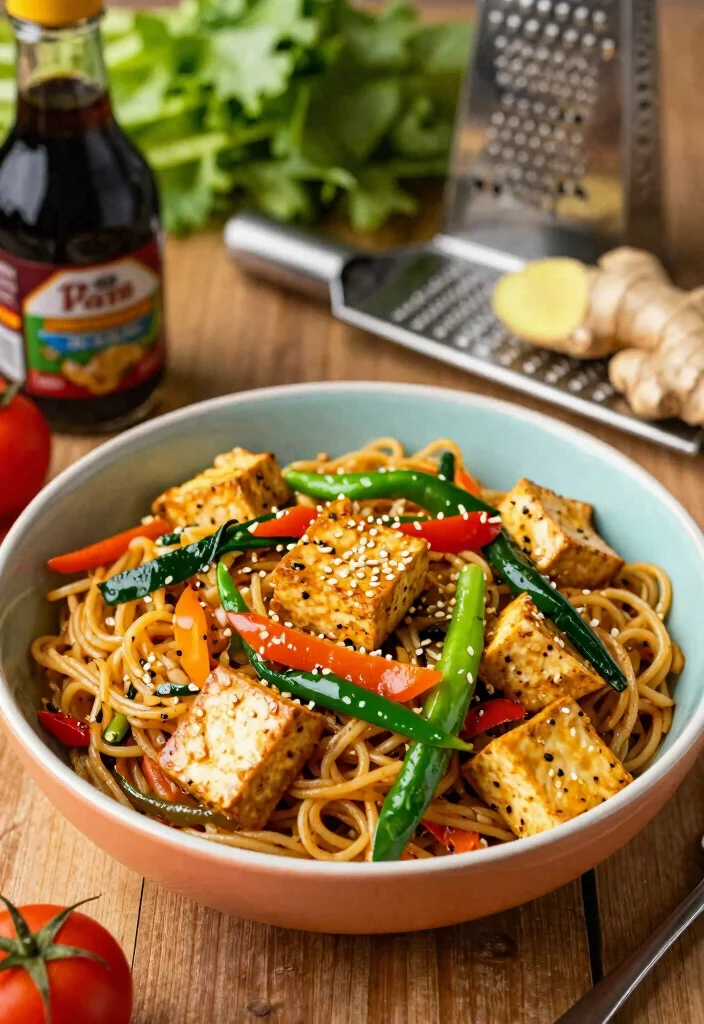 15 Easy Gluten Free Pasta Recipes for Quick and Satisfying Dinners - 7. Tofu and Vegetable Stir-Fry Pasta 1