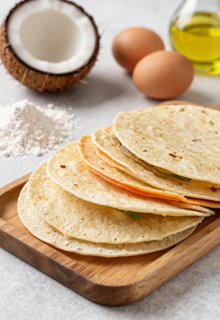 6 Easy Gluten Free Tortilla Recipes Soft Flexible and Perfect for Wraps - 3. Coconut Flour Tortillas 1