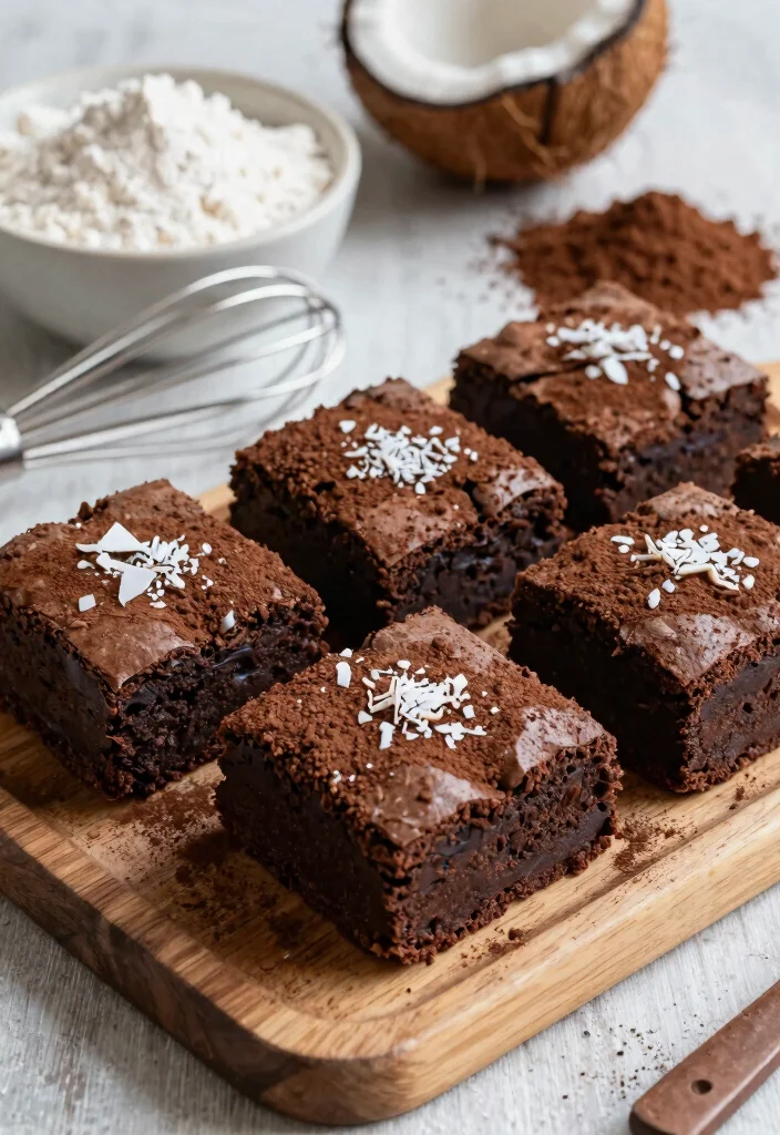 6 Fudgy Gluten Free Brownie Recipes Rich Chocolatey and Impossible to Resist - 5. Coconut Flour Brownies 1