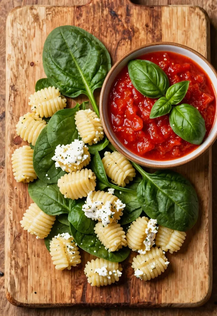 6 Pillowy Gluten Free Gnocchi Recipes with Simple Sauces and Bold Flavors - 2. Spinach and Ricotta Gnocchi with Tomato Basil Sauce 1