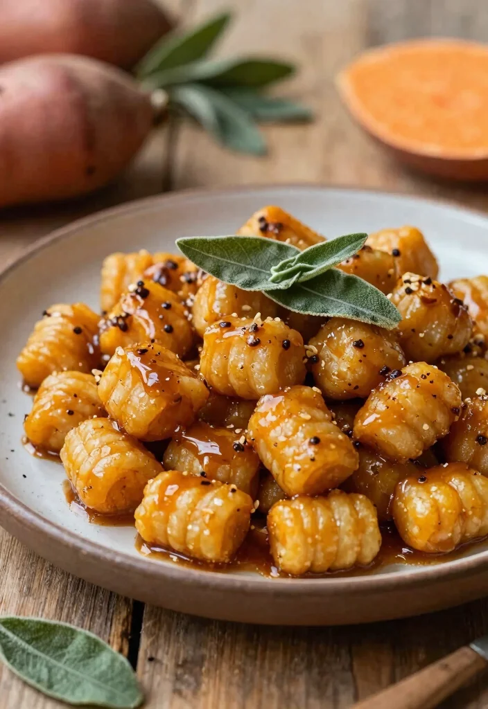 6 Pillowy Gluten Free Gnocchi Recipes with Simple Sauces and Bold Flavors - 3. Sweet Potato Gnocchi with Brown Sugar Sage Sauce 1