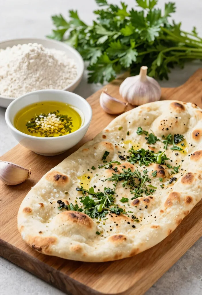 7 Soft and Chewy Gluten Free Naan Recipes Perfect for Dipping and Wrapping - 2. Garlic and Herb Gluten Free Naan 1