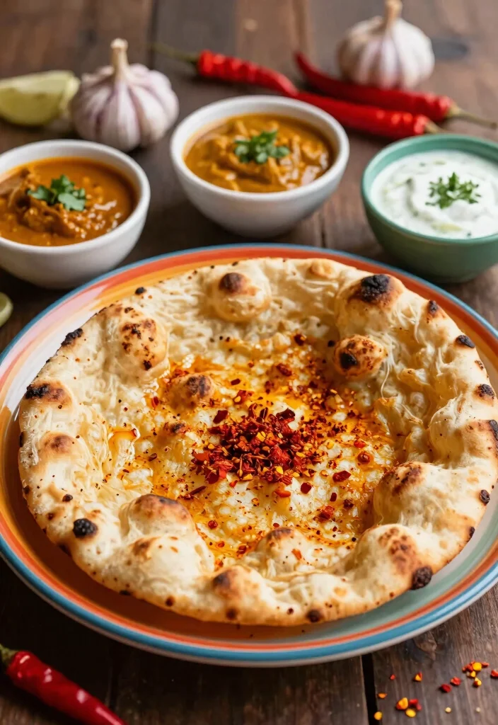 7 Soft and Chewy Gluten Free Naan Recipes Perfect for Dipping and Wrapping - 3. Spicy Chili Garlic Gluten Free Naan 1