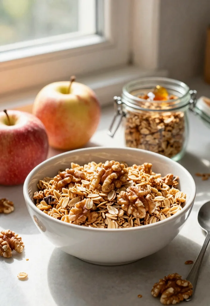 8 Crunchy Gluten Free Granola Recipes Great for Breakfast Bowls and Snacking - 5. Maple Walnut Granola 1