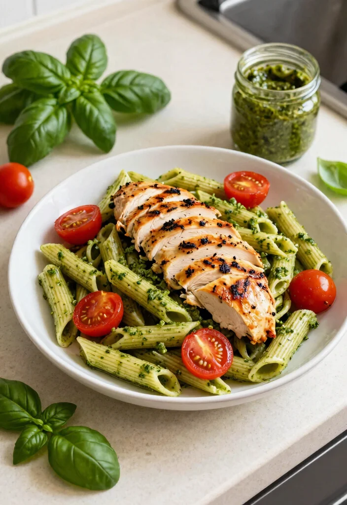 8 Easy Gluten Free Pasta Recipes for Quick and Satisfying Dinners - 3. Pesto Chicken Pasta 1