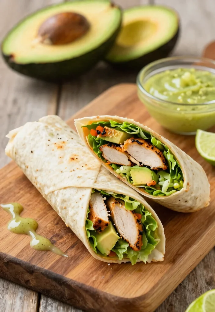 8 Easy Gluten Free Wrap Recipes Packed with Flavor for Lunch on the Go - 1. Savory Chicken Avocado Wrap 1