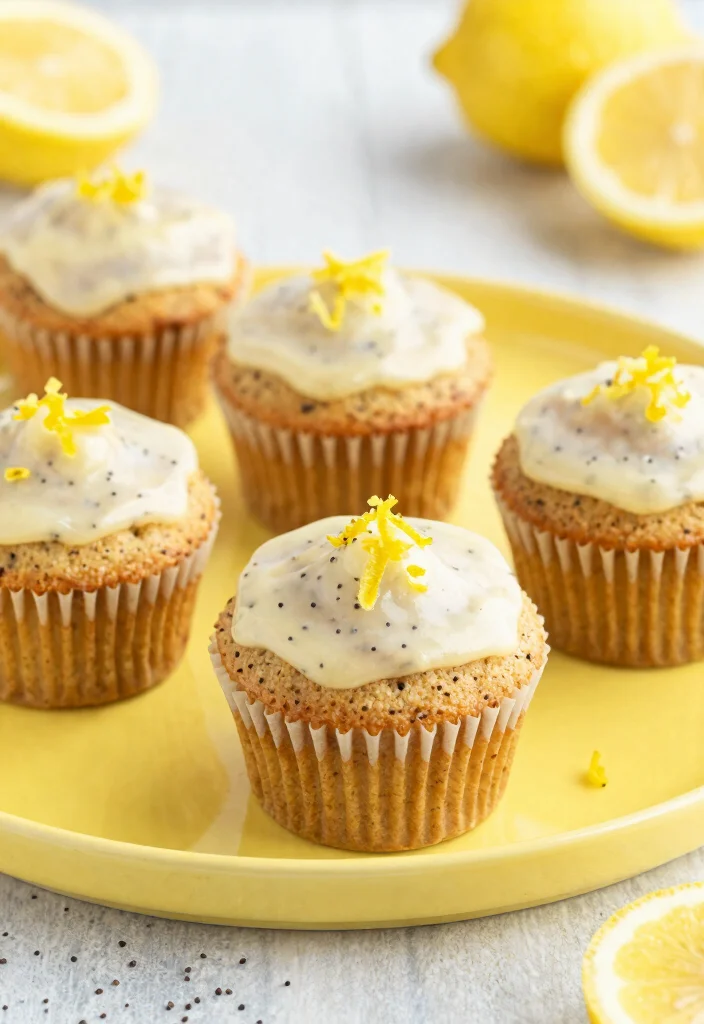 9 Beautiful Gluten Free Cupcake Recipes Moist Fluffy and Perfect for Any Occasion - 3. Zesty Lemon Poppy Seed Gluten Free Cupcakes 1