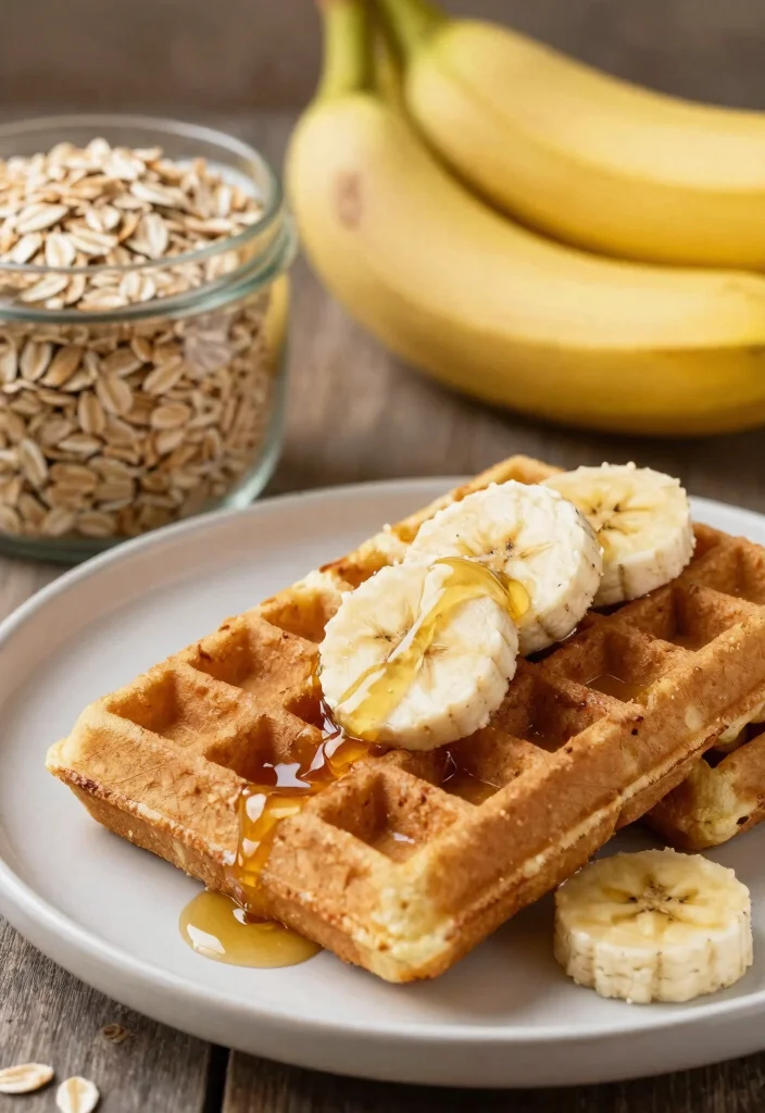 9 Crispy Gluten Free Waffle Recipes Perfect for a Fun and Filling Breakfast - 3. Banana Oat Gluten Free Waffles 1