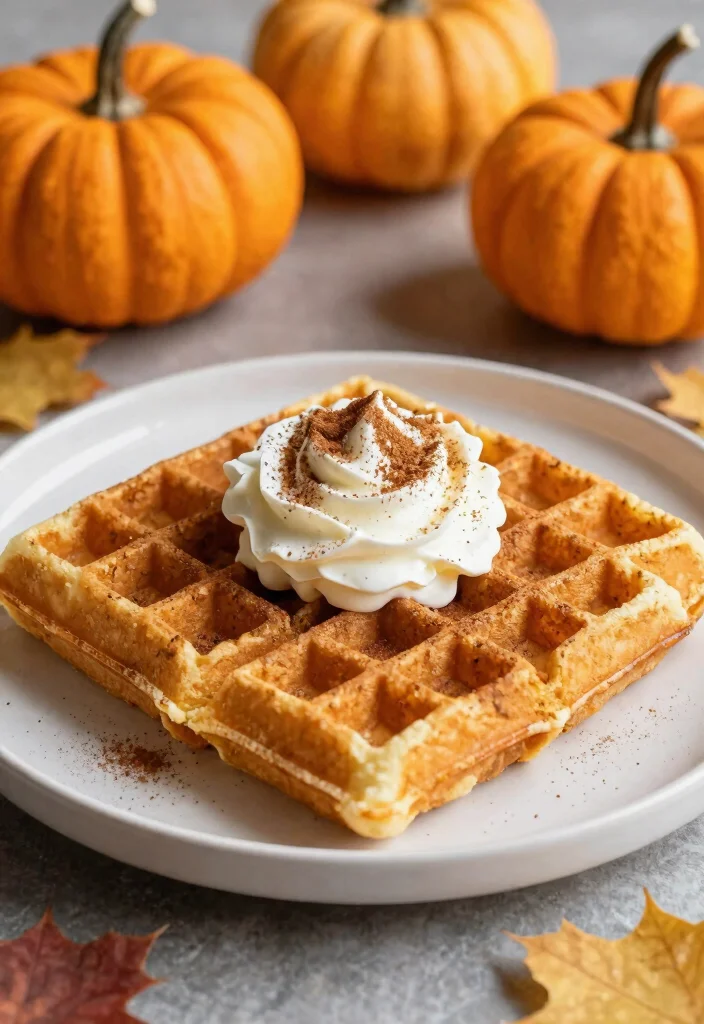 9 Crispy Gluten Free Waffle Recipes Perfect for a Fun and Filling Breakfast - 8. Pumpkin Spice Gluten Free Waffles 1