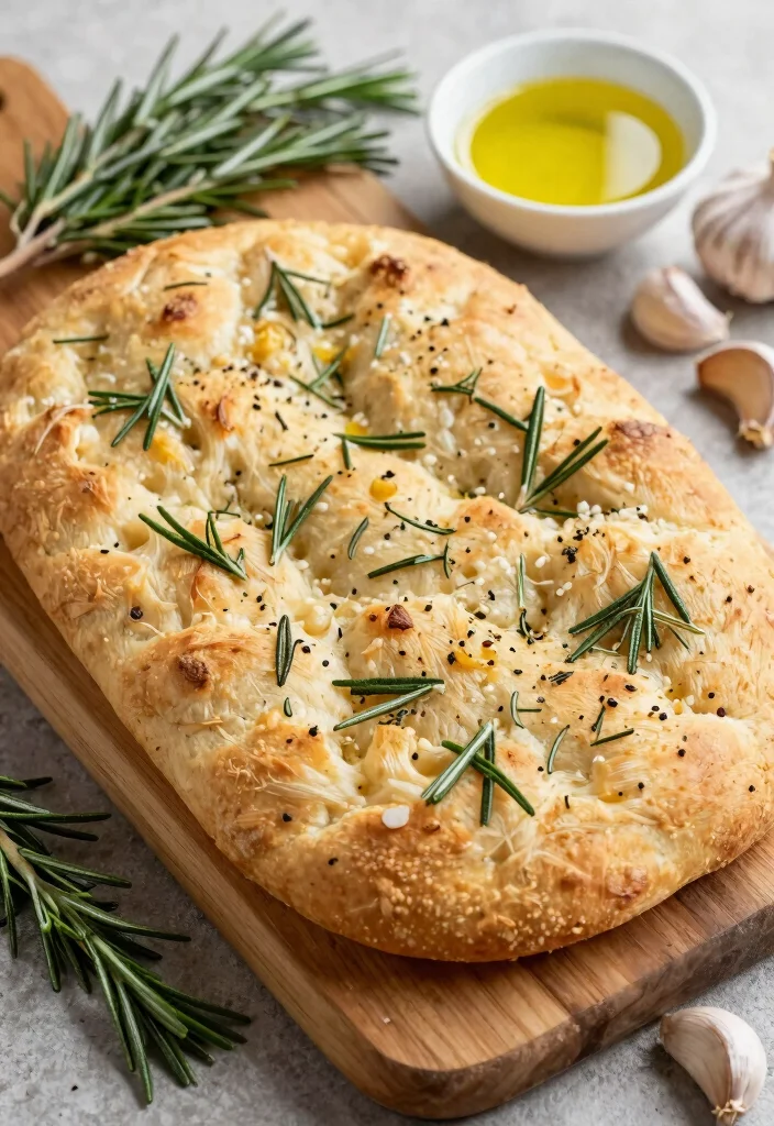 9 Easy Gluten Free Bread Recipes for Soft and Fluffy Homemade Loaves - 3. Rosemary Garlic Gluten Free Focaccia 1