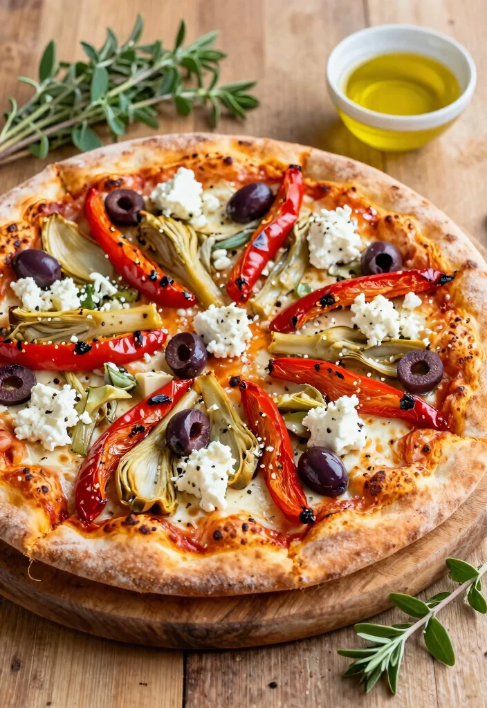 9 Easy Gluten Free Pizza Recipes with Crispy Crust and Bold Flavors - 3. Mediterranean Veggie Pizza 1
