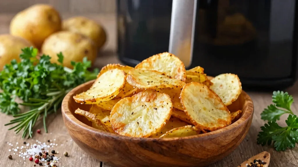 8 Crispy Air Fryer Potato Chips Recipes Homemade Thin and Light - Hot Cook Recipes