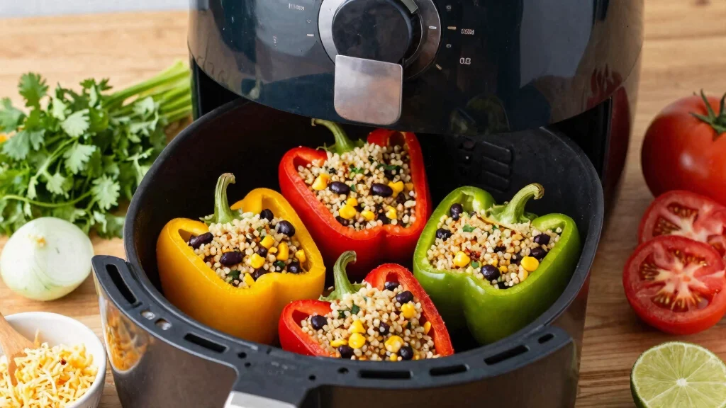 8 Easy Air Fryer Stuffed Peppers Recipes: Colorful Filling and Delicious - Hot Cook Recipes