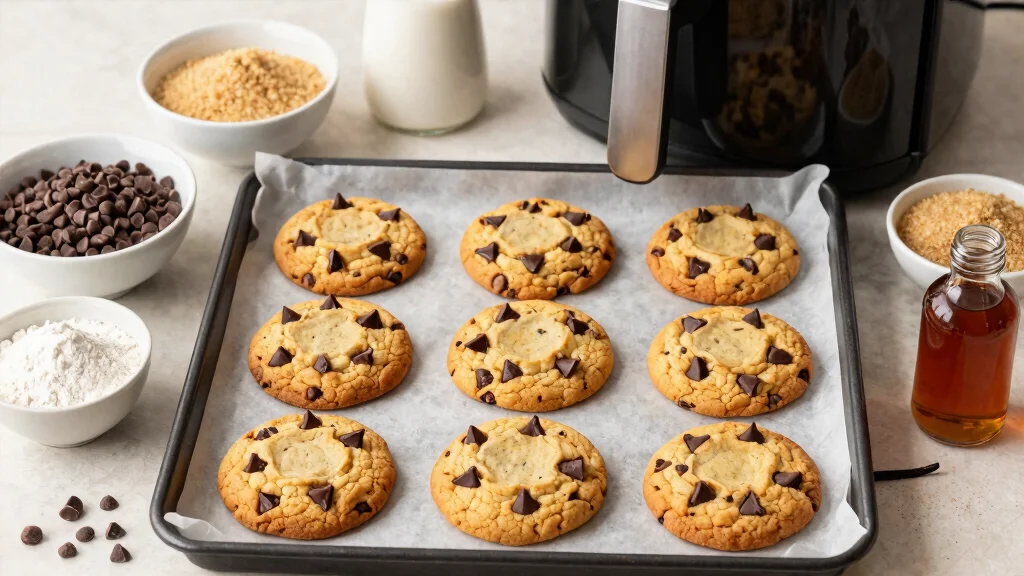 9 Easy Air Fryer Chocolate Chip Cookie Recipes Soft Chewy and Ready Fast - Hot Cook Recipes